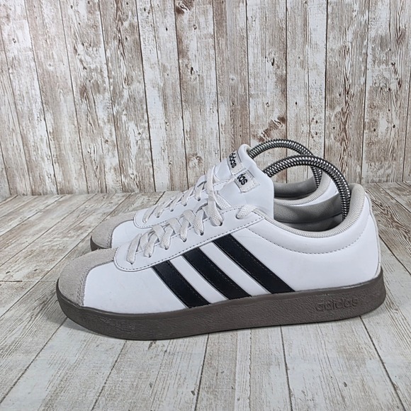 Adidas VL Court 3.0 Women Shoes White Black Gum Sole Low Top Sneakers Size 7.5 - Picture 3 of 8